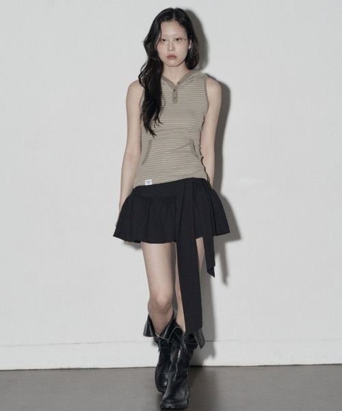 Midnight Move（ミッドナイトムーブ）の「Midnight Move／WINGスカート（スカート・レディース・ホワイト/ブラック/ライトブルー・SMALL）」の9枚目の写真