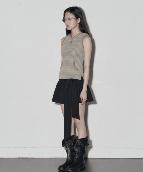 Midnight Move（ミッドナイトムーブ）の「Midnight Move／WINGスカート（スカート・レディース・ホワイト/ブラック/ライトブルー・SMALL）」の10枚目の写真