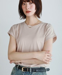 着回し力抜群◎コットン100％フレンチスリーブカットソー