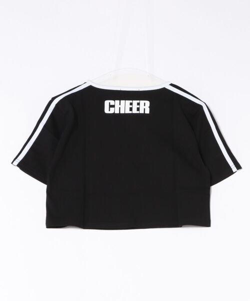 CHEER(チアー)の「ショルダーダブルラインショートTEE(Tシャツ/カットソー・レディース・ホワイト/ブラック・S/M/L)」の19枚目の写真