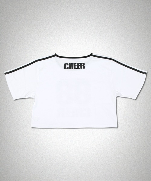CHEER(チアー)の「ショルダーダブルラインショートTEE(Tシャツ/カットソー・レディース・ホワイト/ブラック・S/M/L)」の16枚目の写真
