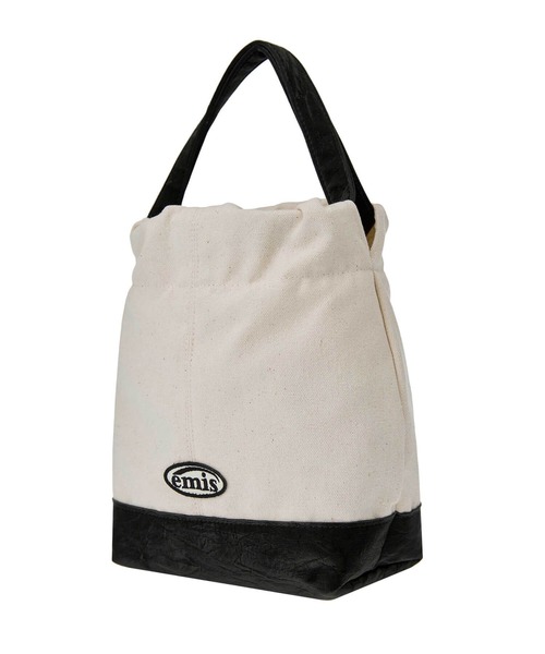 ◆EMIS◆ CANVAS SHOULDER BUCKET BAGBLACK m1037_1334636 Buy Emis Canvas Shoulder Bucket Bag Black | SASOM