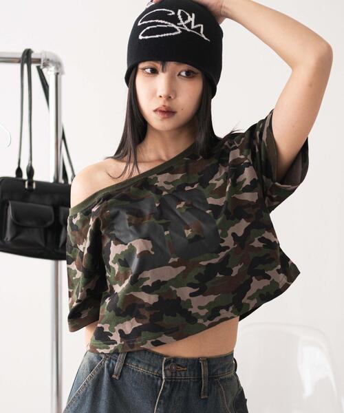 WEGO（ウィゴー）の「WEGO/2WAYオフショルショートT（Tシャツ/カットソー・レディース・その他4/その他1/その他2/その他3/その他5/その他8/その他7/その他6・FREE）」の4枚目の写真