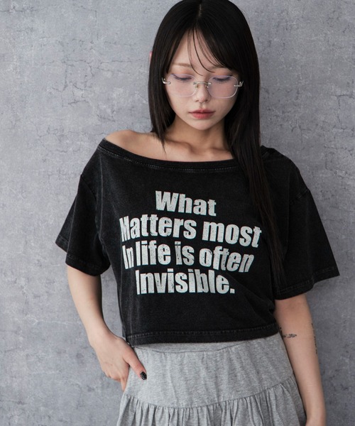 WEGO（ウィゴー）の「WEGO/2WAYオフショルショートT（Tシャツ/カットソー・レディース・その他4/その他1/その他2/その他3/その他5/その他8/その他7/その他6・FREE）」の6枚目の写真