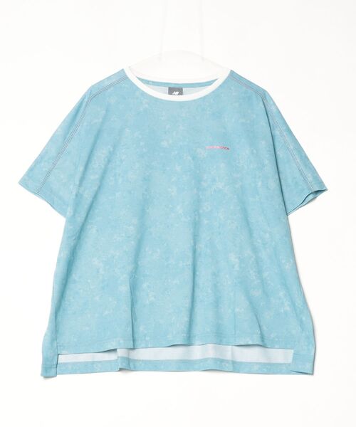 NEW BALANCE（ニューバランス）の「【別注】ニューバランス New Balance ショートスリーブビックTシャツ_ 限定コラボ（Tシャツ/カットソー・レディース・グリーン/ブルーグレー・S/M/L）」の2枚目の写真