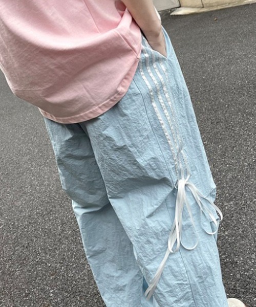 Per sist ence（パーシエンス）の「サイドリボンパステルナイロンパンツ（その他パンツ・レディース・イエロー/ピンク/ブルー・LARGE/MEDIUM）」の2枚目の写真