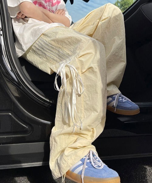 Per sist ence（パーシエンス）の「サイドリボンパステルナイロンパンツ（その他パンツ・レディース・イエロー/ピンク/ブルー・LARGE/MEDIUM）」の13枚目の写真