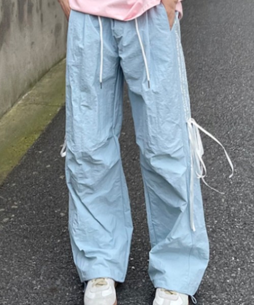 Per sist ence（パーシエンス）の「サイドリボンパステルナイロンパンツ（その他パンツ・レディース・イエロー/ピンク/ブルー・LARGE/MEDIUM）」の7枚目の写真