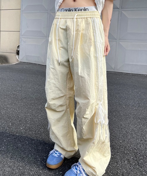 Per sist ence（パーシエンス）の「サイドリボンパステルナイロンパンツ（その他パンツ・レディース・イエロー/ピンク/ブルー・LARGE/MEDIUM）」の12枚目の写真