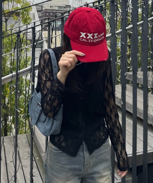 FOREVER 21(フォーエバー トゥエンティーワン)の「【2025SS】ヴィンテージ加工キャップ(キャップ・レディース・ネイビー/レッド/ブラック・FREE)」の9枚目の写真