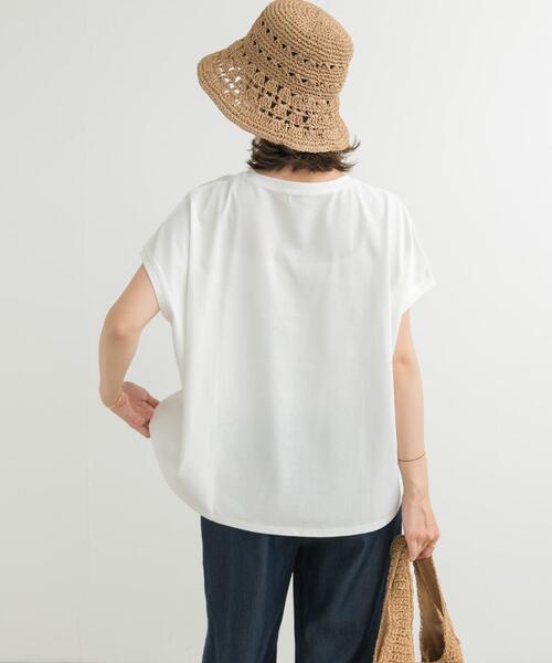 URBAN RESEARCH DOORS(アーバンリサーチドアーズ)の「『UR TECH』汗染み防止ドルマンTシャツ(Tシャツ/カットソー・レディース・チャコールグレー/オフホワイト/ライトグレー/ブラウン/ネイビー・MEDIUM)」の22枚目の写真