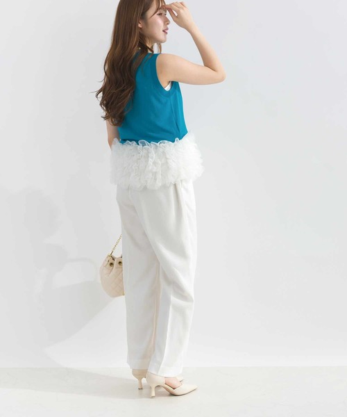 PICCIN PERLA(ピッチンペルラ)の「フラワーキャミソール(キャミソール・レディース・ブラック/オフホワイト・M)」の22枚目の写真