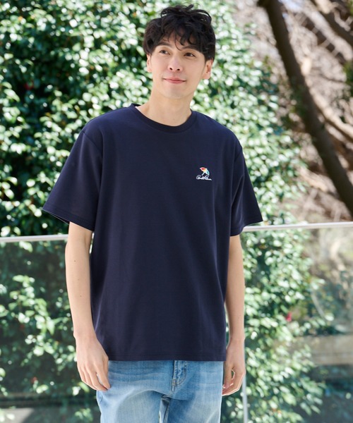 Arnold Palmer（アーノルドパーマー）の「シェア カノコ ワンポイント刺繍 Tシャツ（Tシャツ/カットソー・レディース・ミント/ピンク/スカイブルー/ネイビー・XS/M/L/S/LL）」の3枚目の写真