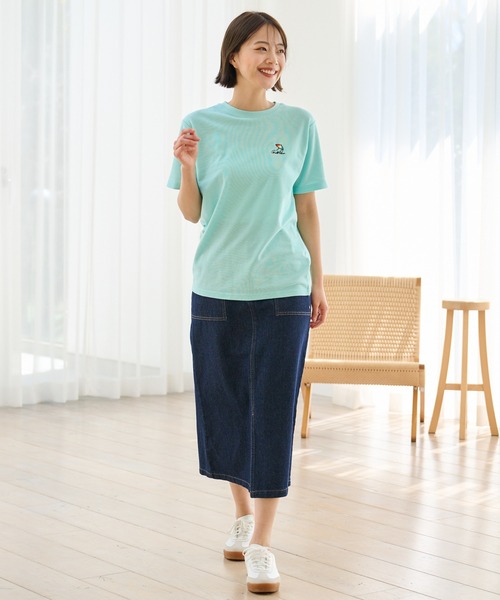 Arnold Palmer（アーノルドパーマー）の「シェア カノコ ワンポイント刺繍 Tシャツ（Tシャツ/カットソー・レディース・ミント/ピンク/スカイブルー/ネイビー・XS/M/L/S/LL）」の15枚目の写真