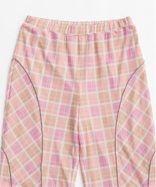 【 開梱 設置?無料 】 Panel Plaid Pants/パネルチェックパンツ【MAISON SPECIAL パンツ