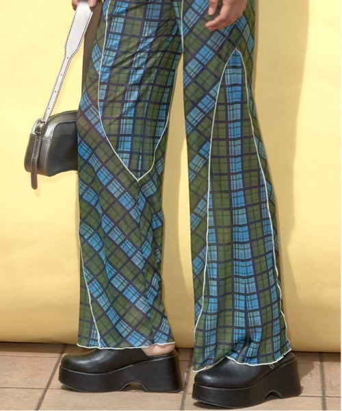 maison special チェックパンツ MAISON SPECIAL パンツ Plaid Pattern Easy Pants/チェック