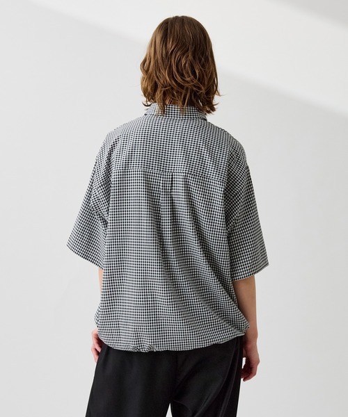 WETTEMPT(ウィテンプト)の「GINGHAM CHECK PULLOVER SHIRT / ギンガムチェックプルオーバーシャツ(シャツ/ブラウス・メンズ・ブラック/ブラウン/グリーン・SMALL/MEDIUM/LARGE)」の8枚目の写真