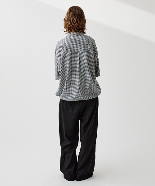 WETTEMPT(ウィテンプト)の「GINGHAM CHECK PULLOVER SHIRT / ギンガムチェックプルオーバーシャツ(シャツ/ブラウス・メンズ・ブラック/ブラウン/グリーン・SMALL/MEDIUM/LARGE)」の12枚目の写真