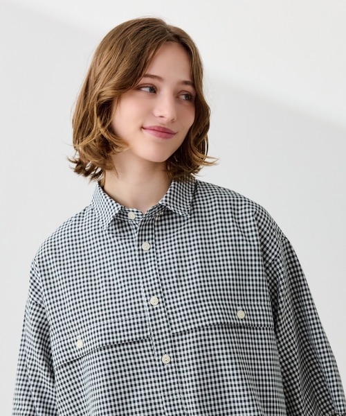 セール】GINGHAM CHECK PULLOVER SHIRT / ギンガムチェックプル