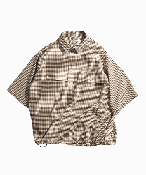 WETTEMPT(ウィテンプト)の「GINGHAM CHECK PULLOVER SHIRT / ギンガムチェックプルオーバーシャツ(シャツ/ブラウス・メンズ・ブラック/ブラウン/グリーン・SMALL/MEDIUM/LARGE)」の19枚目の写真