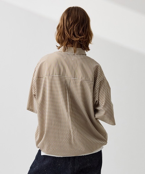 WETTEMPT(ウィテンプト)の「GINGHAM CHECK PULLOVER SHIRT / ギンガムチェックプルオーバーシャツ(シャツ/ブラウス・メンズ・ブラック/ブラウン/グリーン・SMALL/MEDIUM/LARGE)」の22枚目の写真
