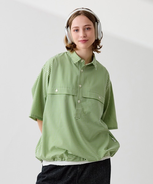 MALBON ギンガムチェックアノラックフーデ イー MALBON ギンガムチェックアノラックフーデ イー アディダス