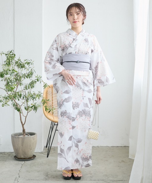 高身長(160cm〜)サイズ　浴衣　帯　セット レディース 浴衣セット 2023 帯 セット 11柄 Fサイズ ゆかた 椿