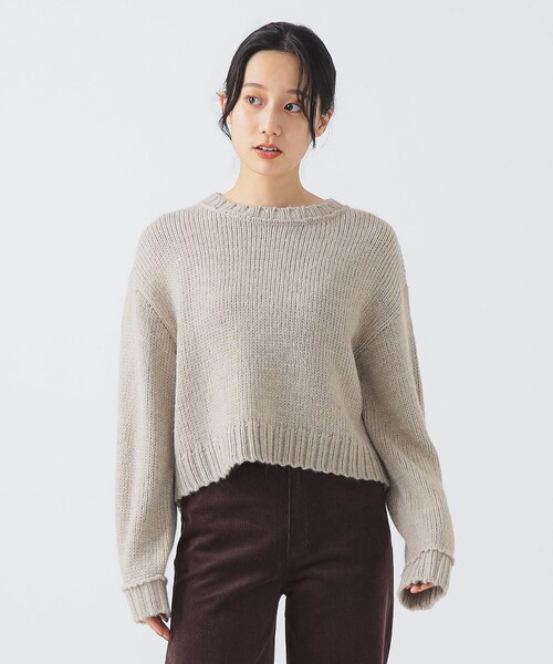 B:MING by BEAMS（ビーミングバイビームス）の「エドワード ショート プルオーバー（ニット/セーター・レディース・ネイビー/ライトグレー/レッド/ブラウン系その他・ONE SIZE）」の5枚目の写真