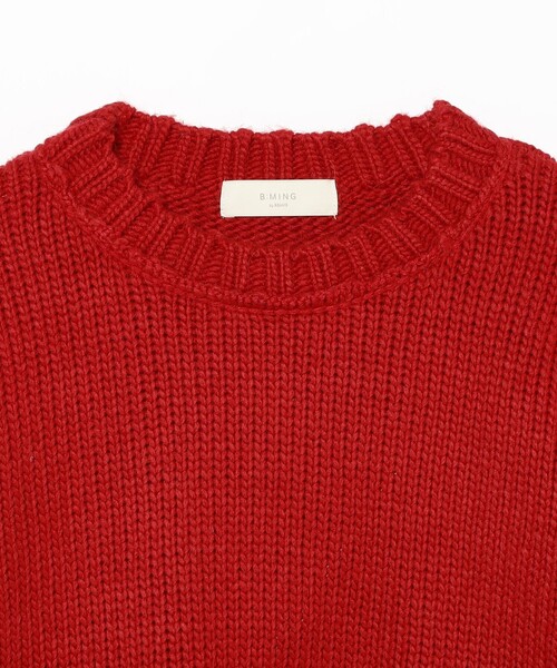 B:MING by BEAMS（ビーミングバイビームス）の「エドワード ショート プルオーバー（ニット/セーター・レディース・ネイビー/ライトグレー/レッド/ブラウン系その他・ONE SIZE）」の16枚目の写真