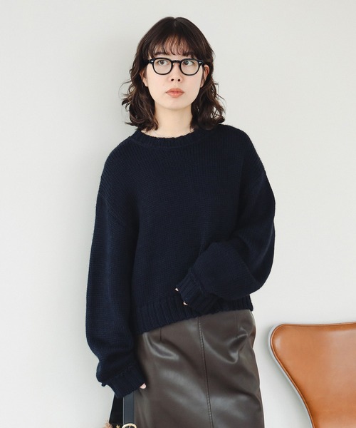 B:MING by BEAMS（ビーミングバイビームス）の「エドワード ショート プルオーバー（ニット/セーター・レディース・ネイビー/ライトグレー/レッド/ブラウン系その他・ONE SIZE）」の14枚目の写真
