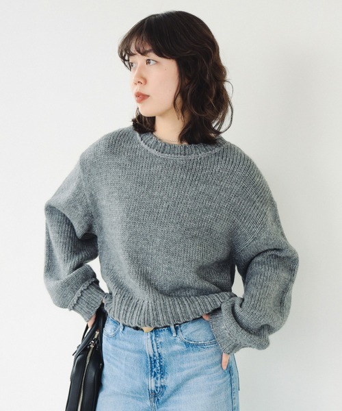 B:MING by BEAMS（ビーミングバイビームス）の「エドワード ショート プルオーバー（ニット/セーター・レディース・ネイビー/ライトグレー/レッド/ブラウン系その他・ONE SIZE）」の15枚目の写真