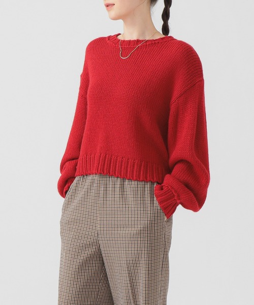 B:MING by BEAMS（ビーミングバイビームス）の「エドワード ショート プルオーバー（ニット/セーター・レディース・ネイビー/ライトグレー/レッド/ブラウン系その他・ONE SIZE）」の17枚目の写真