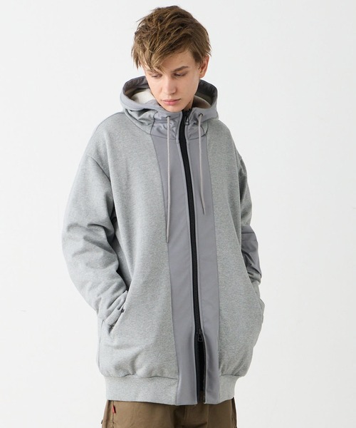 VIRGOwearworks(ヴァルゴウェアワークス)の「URBAN SHADOW ZIP HOODIE(パーカー・メンズ・グレー/ブラック・2/3/4)」の1枚目の写真