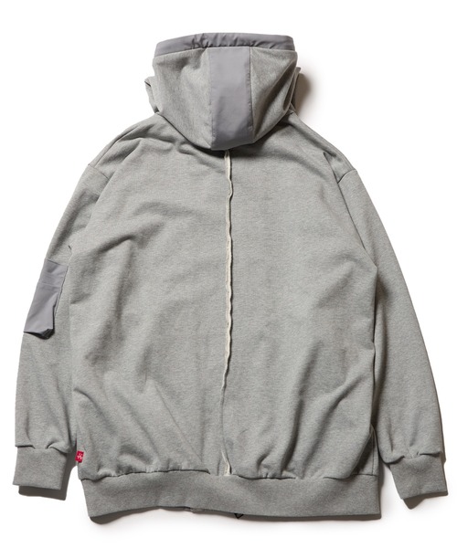 VIRGOwearworks(ヴァルゴウェアワークス)の「URBAN SHADOW ZIP HOODIE(パーカー・メンズ・グレー/ブラック・2/3/4)」の6枚目の写真
