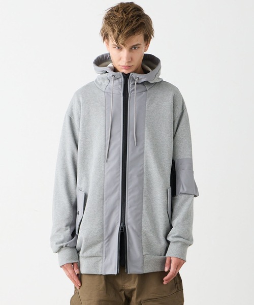 VIRGOwearworks(ヴァルゴウェアワークス)の「URBAN SHADOW ZIP HOODIE(パーカー・メンズ・グレー/ブラック・2/3/4)」の9枚目の写真