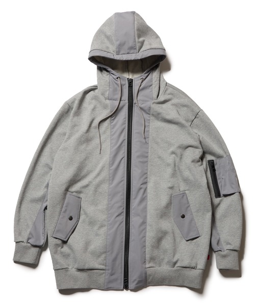 VIRGOwearworks(ヴァルゴウェアワークス)の「URBAN SHADOW ZIP HOODIE(パーカー・メンズ・グレー/ブラック・2/3/4)」の5枚目の写真
