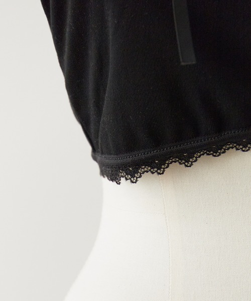 ROOPTOKYO(ループトウキョウ)の「Lace Design Halter Neck Cami / レースデザイン ホルターネックキャミ(キャミソール・レディース・ホワイト/ブラック/グレー・FREE)」の17枚目の写真