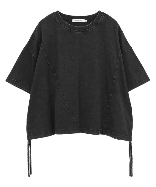 AMERICAN HOLIC(アメリカンホリック)の「ドロストピグメントショートTシャツ(Tシャツ/カットソー・レディース・ブルー/チャコールグレー・M/L)」の18枚目の写真