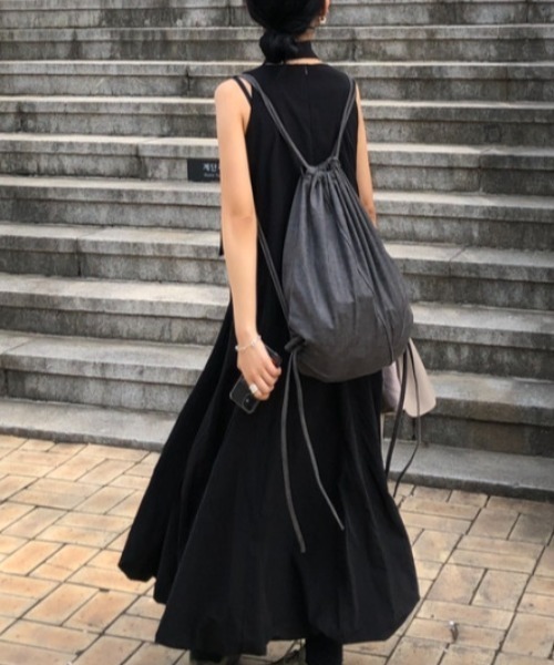 Aelina（エリナ）の「ノースリーブワンピース（ワンピース・レディース・ホワイト/ブラック・F）」の8枚目の写真