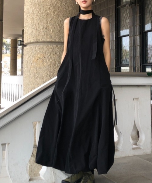 Aelina（エリナ）の「ノースリーブワンピース（ワンピース・レディース・ホワイト/ブラック・F）」の10枚目の写真