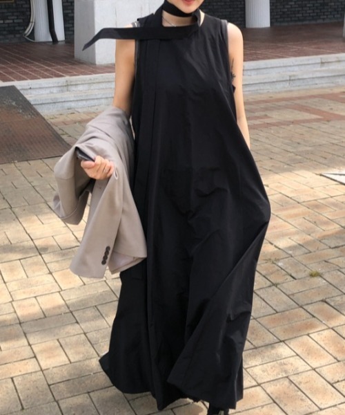 Aelina（エリナ）の「ノースリーブワンピース（ワンピース・レディース・ホワイト/ブラック・F）」の11枚目の写真