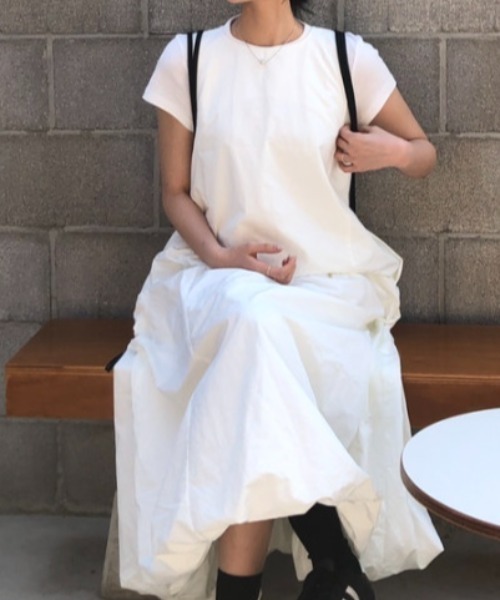 Aelina(エリナ)の「ノースリーブワンピース(ワンピース・レディース・ホワイト/ブラック・F)」の19枚目の写真