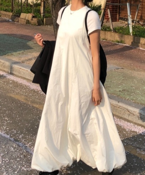 Aelina（エリナ）の「ノースリーブワンピース（ワンピース・レディース・ホワイト/ブラック・F）」の17枚目の写真