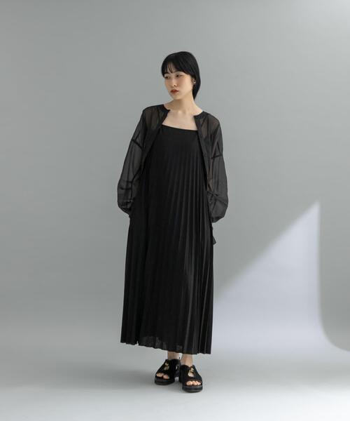 セール】『WEB限定』2WAYプリーツキャミワンピース（ワンピース）｜KBF