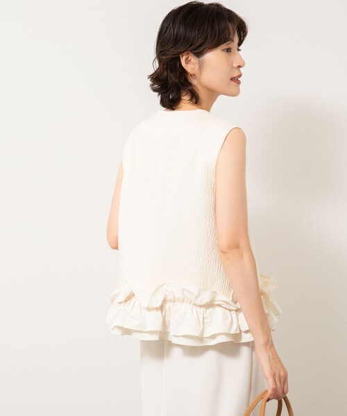 新品FENNEL ヤマダヤ裾フリルジレ ベスト￥27000 楽天市場】フリルジレ