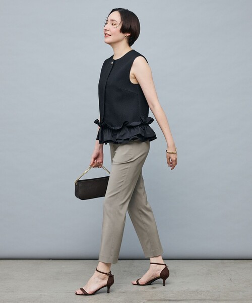 NOLLEY’S Sophi(ノーリーズソフィ)の「マトラッセ裾フリルジレ(ベスト・レディース・ブラック/オフホワイト・38)」の15枚目の写真