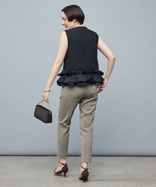 NOLLEY’S Sophi(ノーリーズソフィ)の「マトラッセ裾フリルジレ(ベスト・レディース・ブラック/オフホワイト・38)」の16枚目の写真