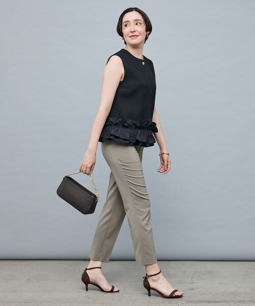 NOLLEY’S Sophi(ノーリーズソフィ)の「マトラッセ裾フリルジレ(ベスト・レディース・ブラック/オフホワイト・38)」の17枚目の写真