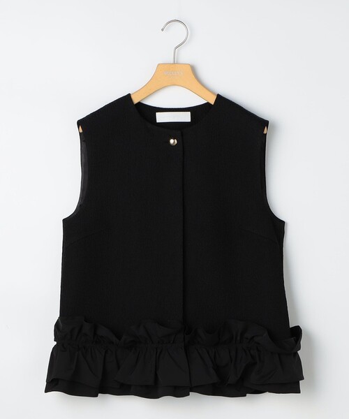 NOLLEY’S Sophi(ノーリーズソフィ)の「マトラッセ裾フリルジレ(ベスト・レディース・ブラック/オフホワイト・38)」の22枚目の写真