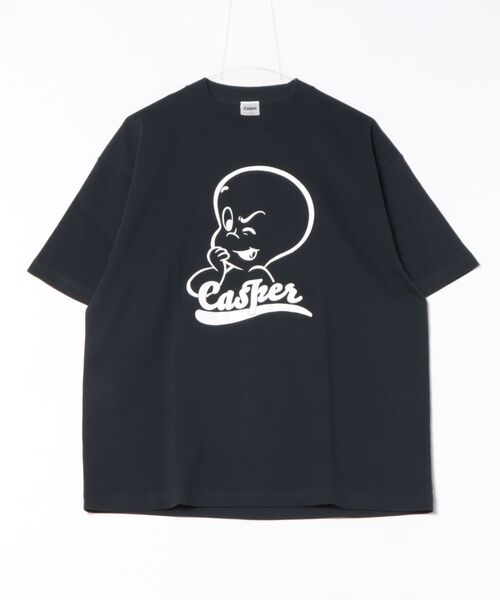Rendez-Vous(ランデヴー)の「【 CASPER 】 キャスパー アメリカンレトロTシャツ 25S6(Tシャツ/カットソー・レディース・ブラック/ホワイト×ブラック・MEDIUM/LARGE)」の1枚目の写真